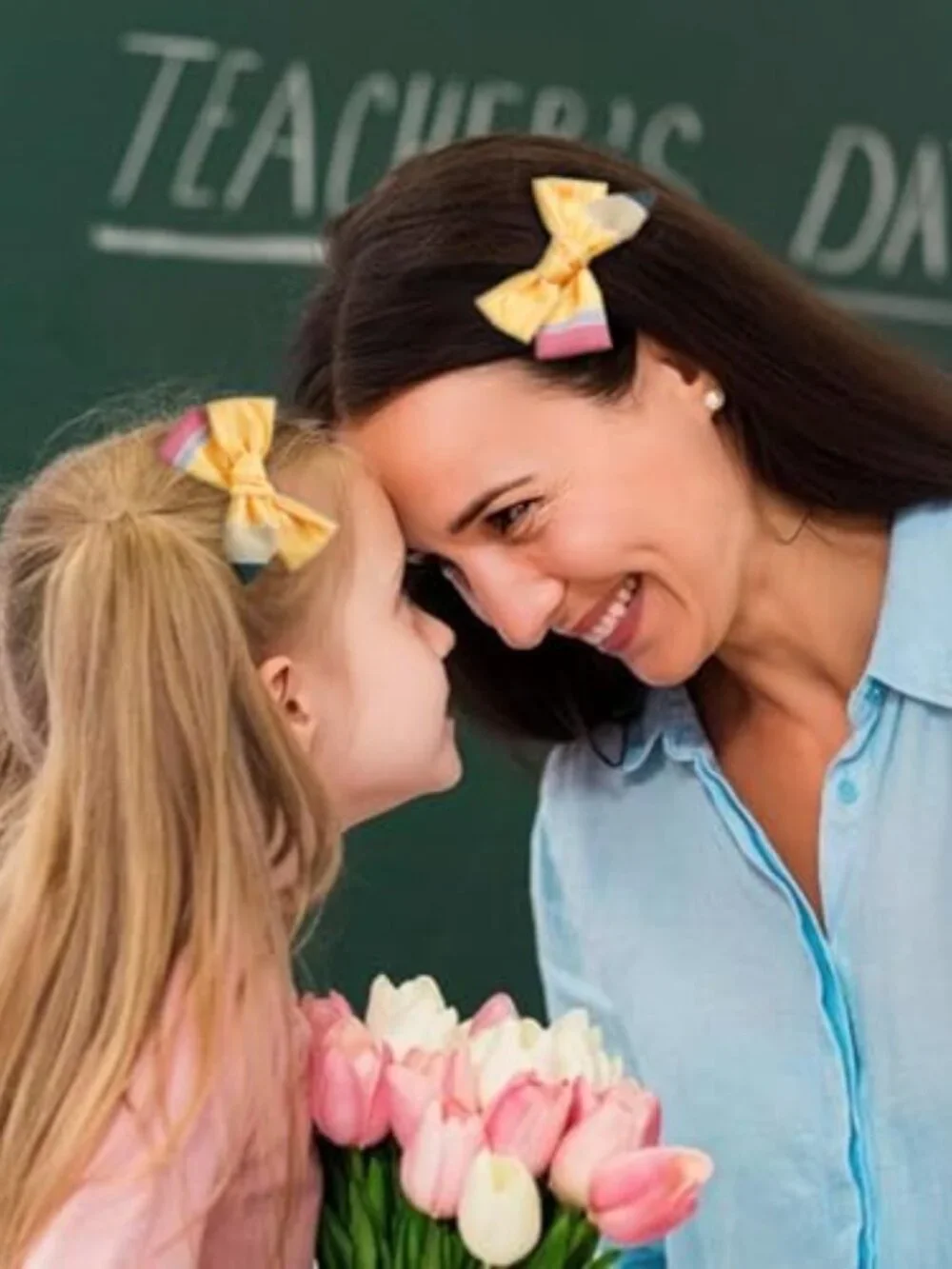 Back to School Pencil Hair Clips Cute Hair Bows for Girls Teacher Student Gift
